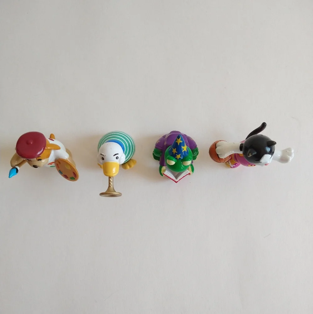 *SOLD* Ganz Webkinz Lot of 4 Loose Figurines Dog, Googles Goose, Frog, Cat - Picture 2 of 6